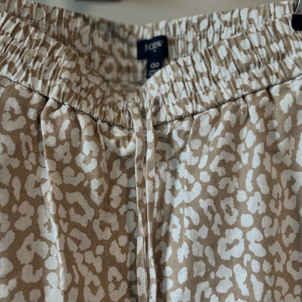 J. Crew Leopard Print Linen Drawstring Pants - image 5